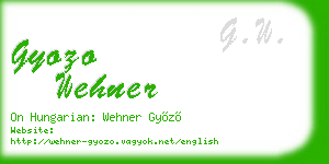 gyozo wehner business card